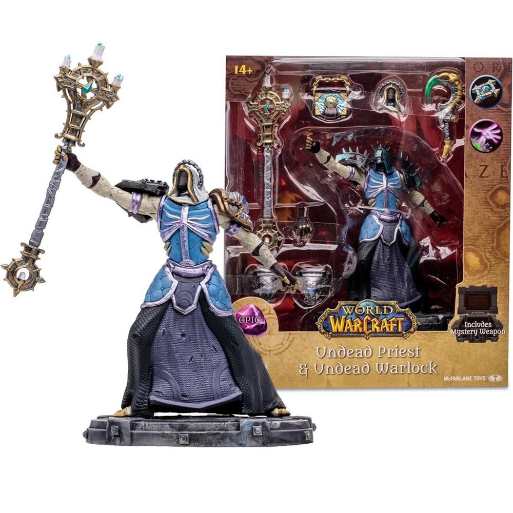 Mcfarlane Toys World of Warcraft Undead Priest & Undead Warlock 6" Figure Epic